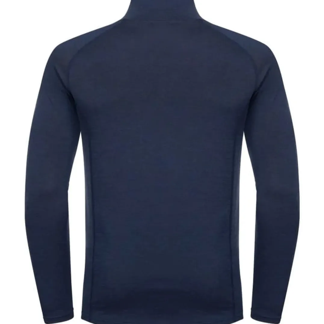 Urberg Men's Merino-Bamboo Base Layer Zip Top Dark Navy