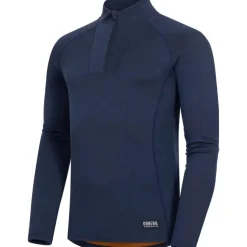Urberg Men's Merino-Bamboo Base Layer Zip Top Dark Navy