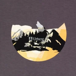 Urberg Men's Printed Tree Tee Plum Kitten/mountain
