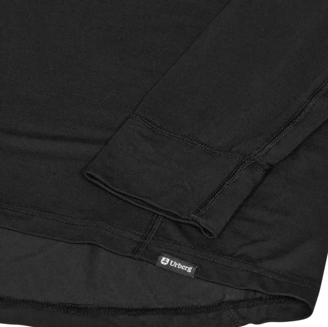 Urberg Men's Solid Tree Base Layer Top Black Beauty