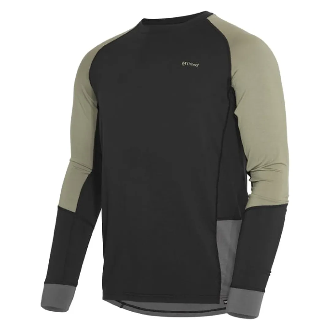 Urberg Men's Tree Base Layer Top Black Beauty