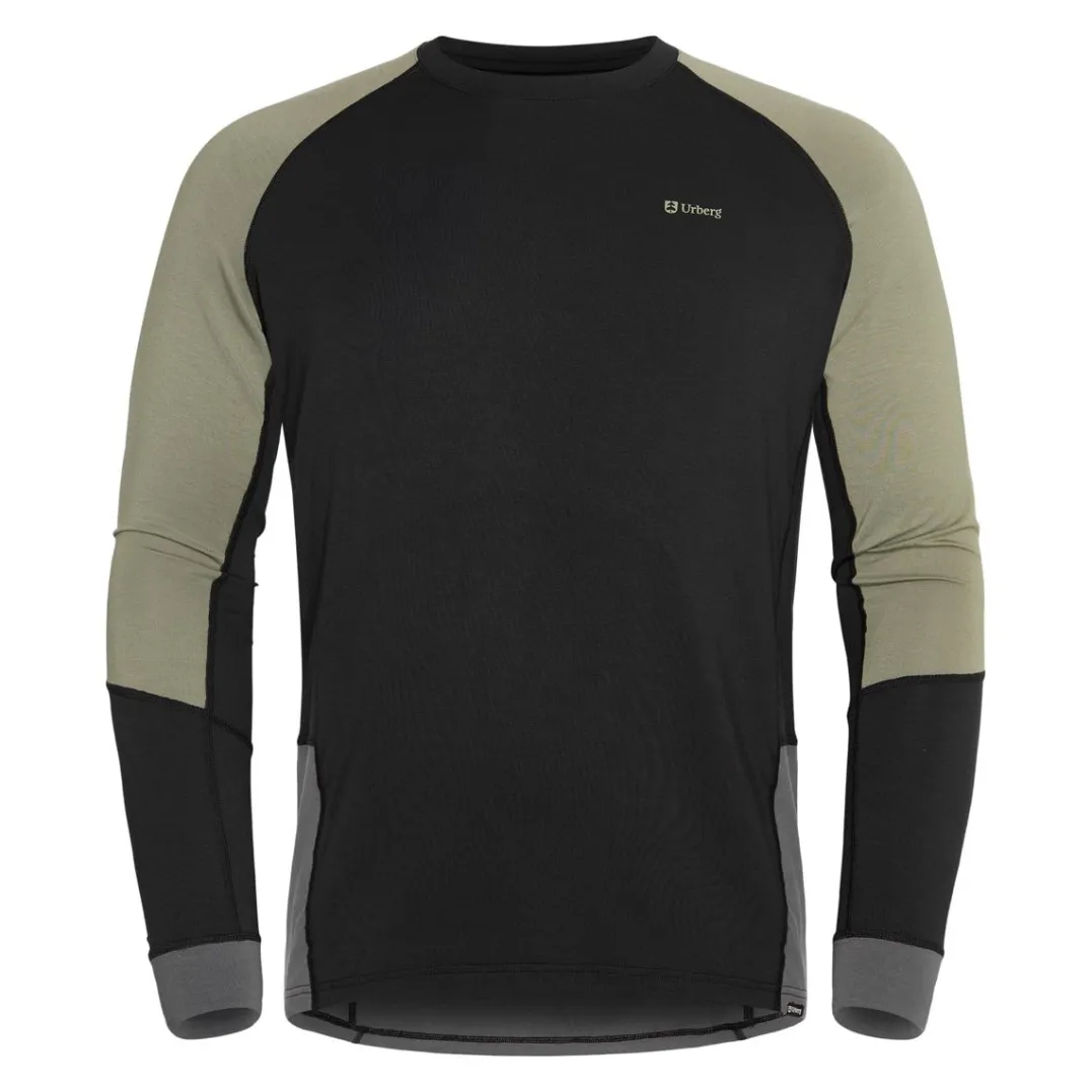 Urberg Men's Tree Base Layer Top Black Beauty