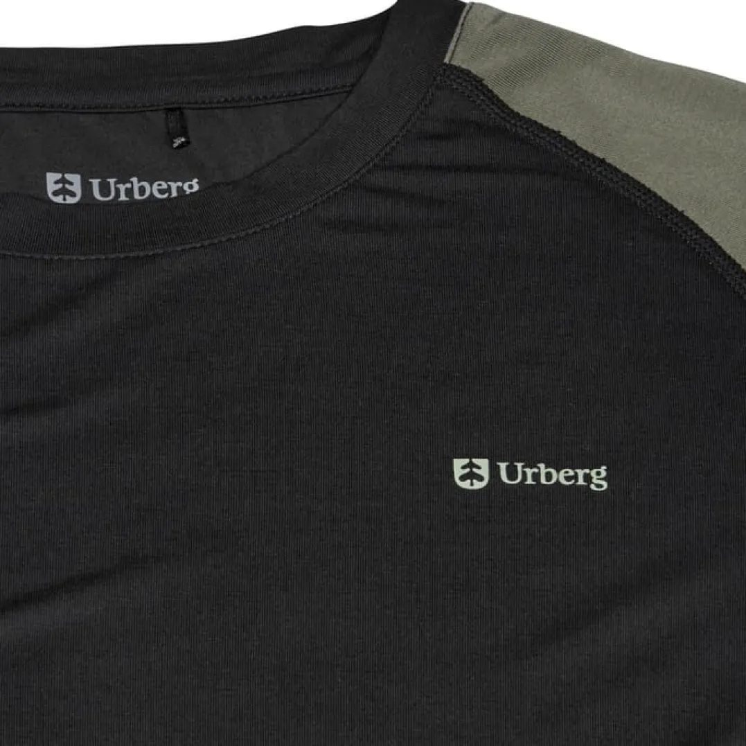 Urberg Men's Tree Base Layer Top Black Beauty