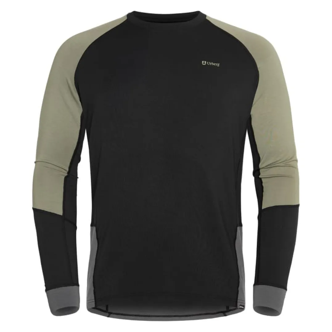 Urberg Men's Tree Base Layer Top Black Beauty