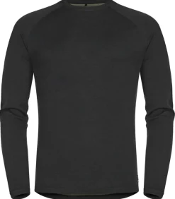 Urberg Merino-Bamboo Base Layer Top Men Black/Green