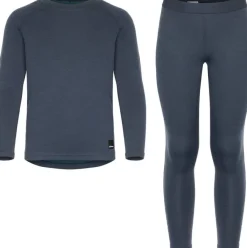 Urberg Merino-Bamboo Base Layer Set Jr Blue Nights/Mediterranea