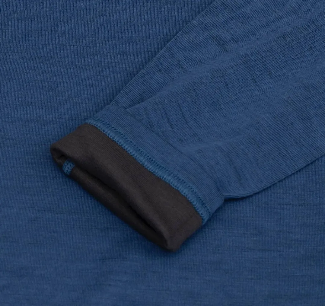 Urberg Merino-Bamboo Base Layer Top Men True Navy/Asphalt