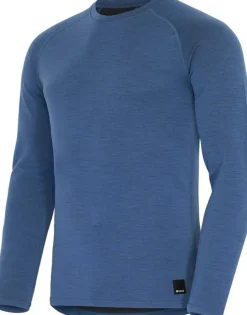 Urberg Merino-Bamboo Base Layer Top Men True Navy/Asphalt