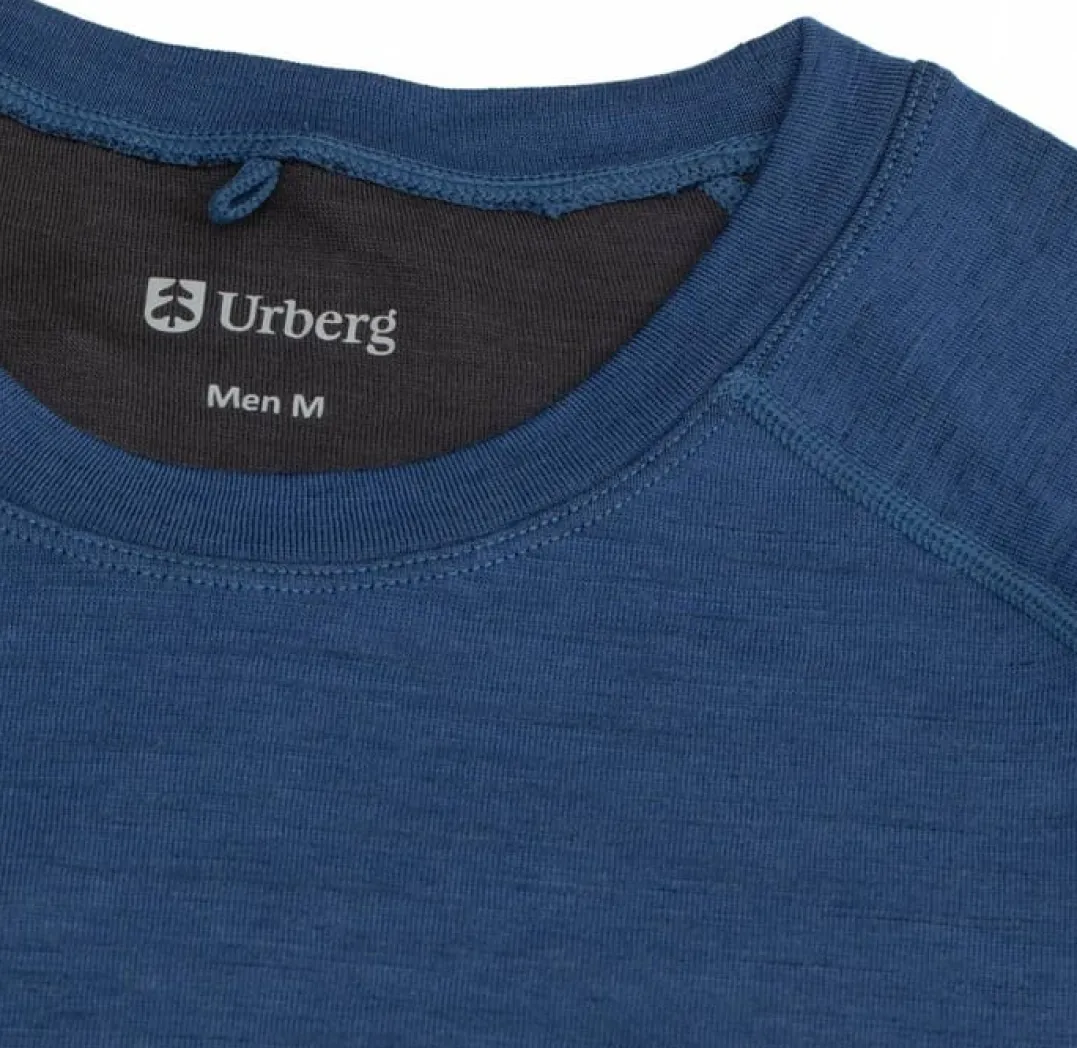 Urberg Merino-Bamboo Base Layer Top Men True Navy/Asphalt