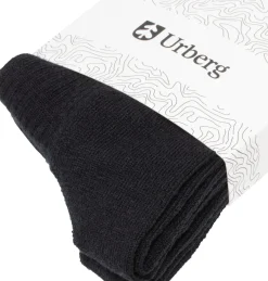 Urberg Merino Wool Ribb Sock 2p Adult Black Beauty