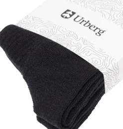 Urberg Merino Wool Ribb Sock 2p Adult Black Beauty