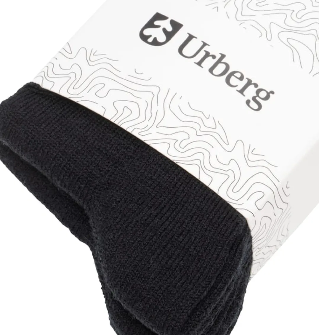 Urberg Merino Wool Ribb Sock 2p Jr Black Beauty