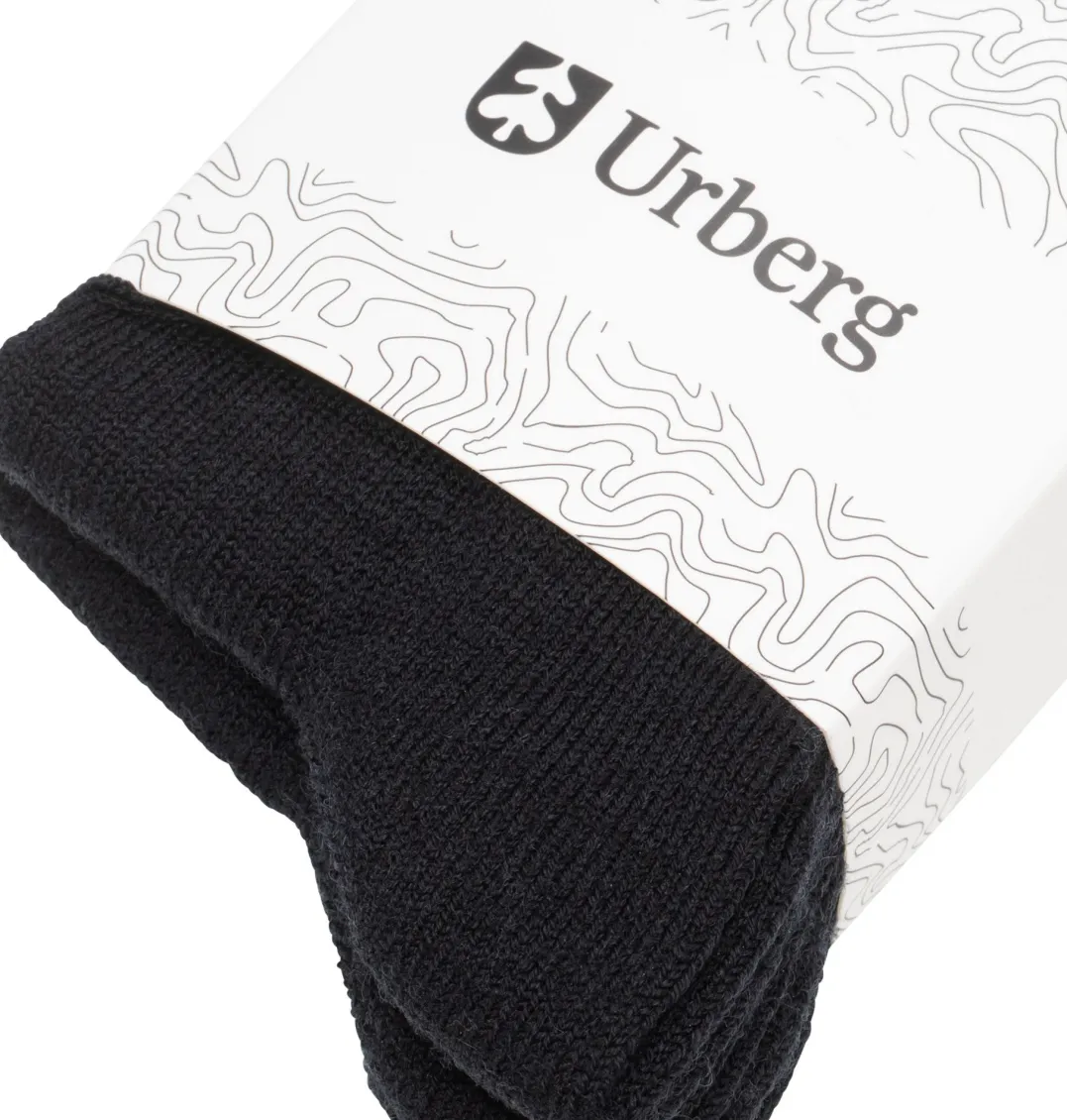 Urberg Merino Wool Ribb Sock 2p Jr Black Beauty