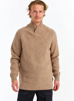 Urberg Moss Knit Sweater Men Blue Melange