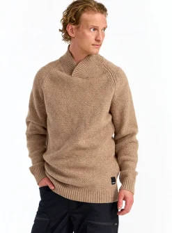 Urberg Moss Knit Sweater Men Blue Melange