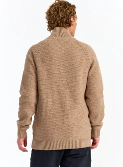 Urberg Moss Knit Sweater Men Blue Melange