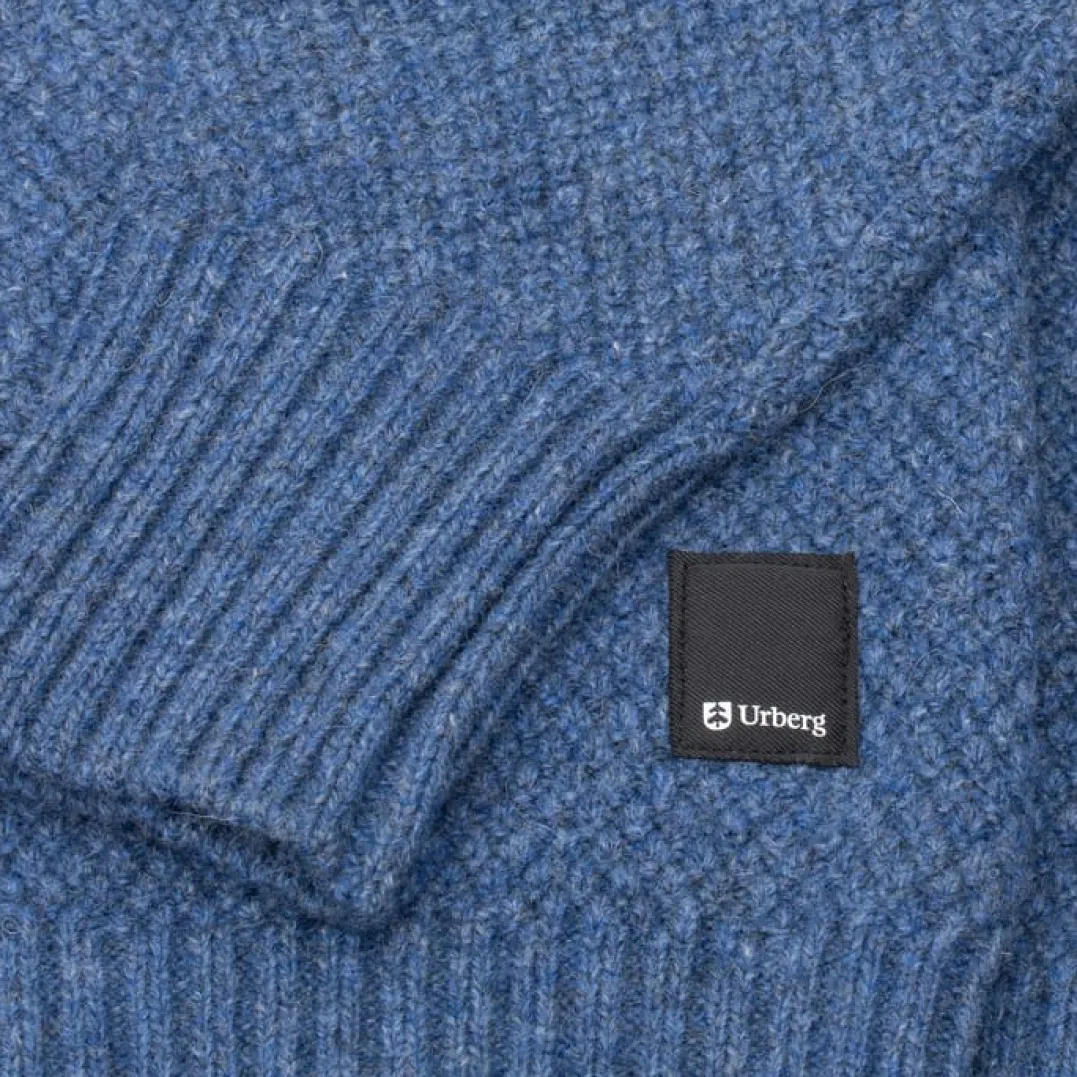 Urberg Moss Knit Sweater Wmn Blue Melange