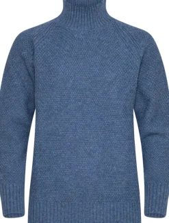 Urberg Moss Knit Sweater Wmn Blue Melange