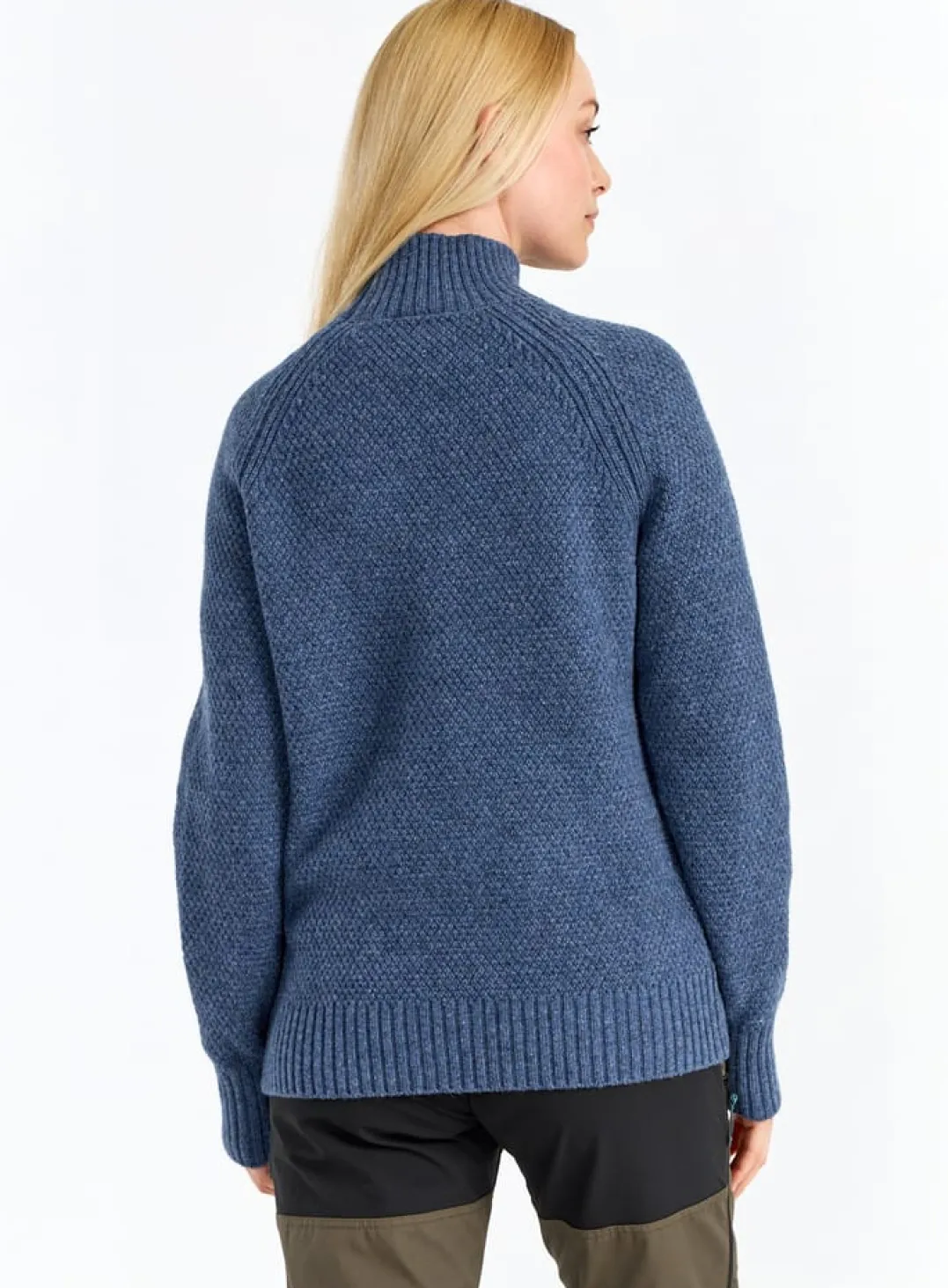 Urberg Moss Knit Sweater Wmn Blue Melange