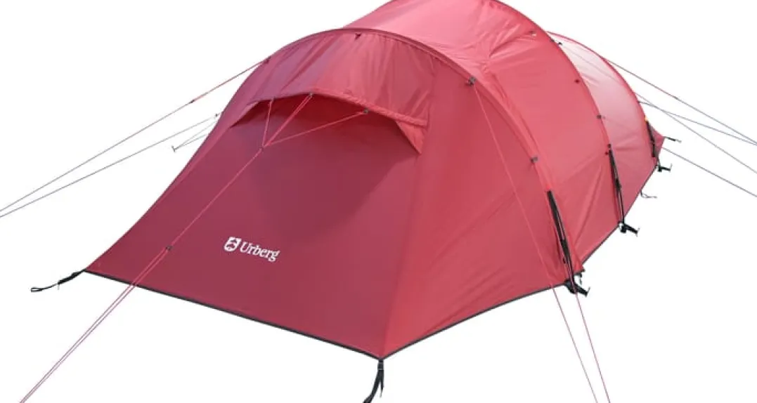 Urberg 3-Person Trekking Tunnel Tent 2,0 Rio Red