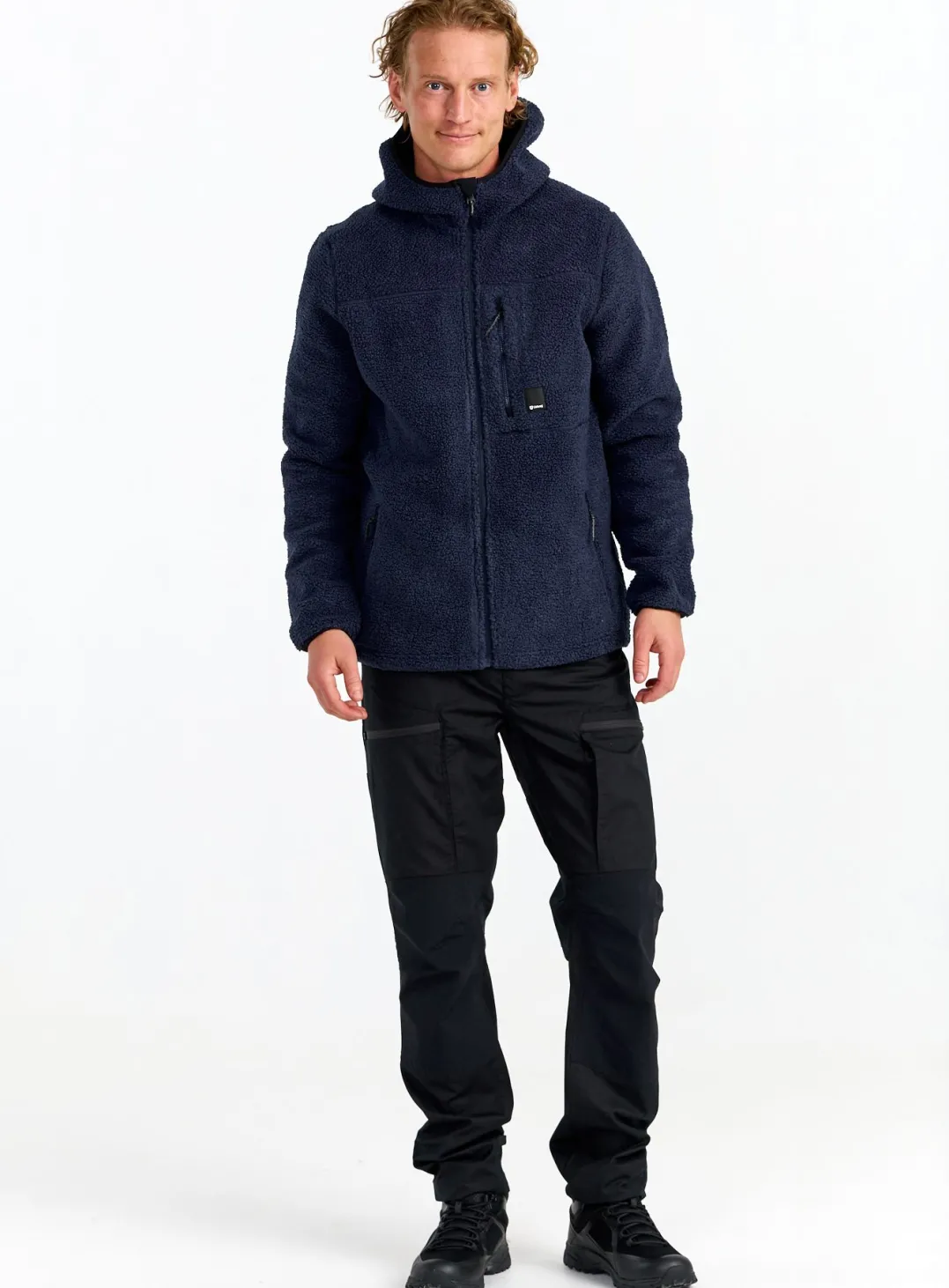 Urberg Pile Hoodie Men Dark Navy