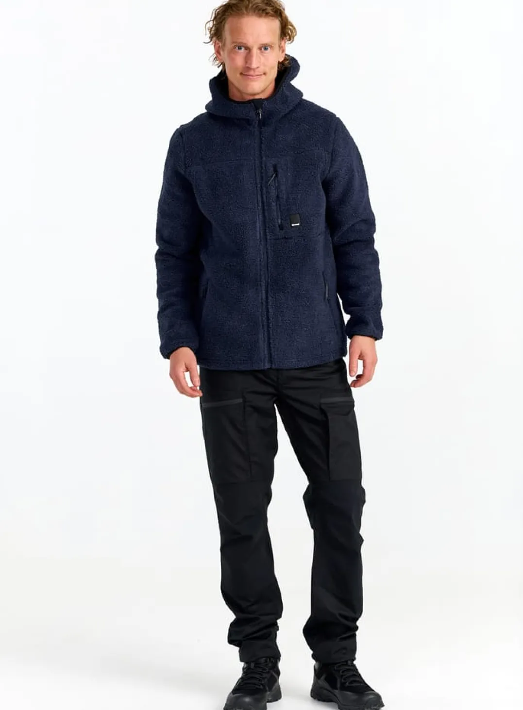 Urberg Pile Hoodie Men Dark Navy