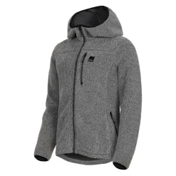 Urberg Pile Hoodie Wmn Grey Melange