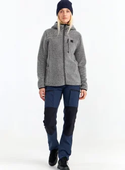 Urberg Pile Hoodie Wmn Grey Melange