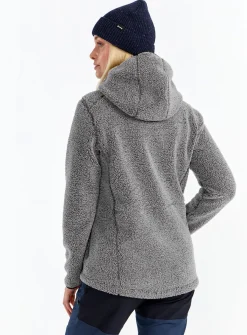 Urberg Pile Hoodie Wmn Grey Melange