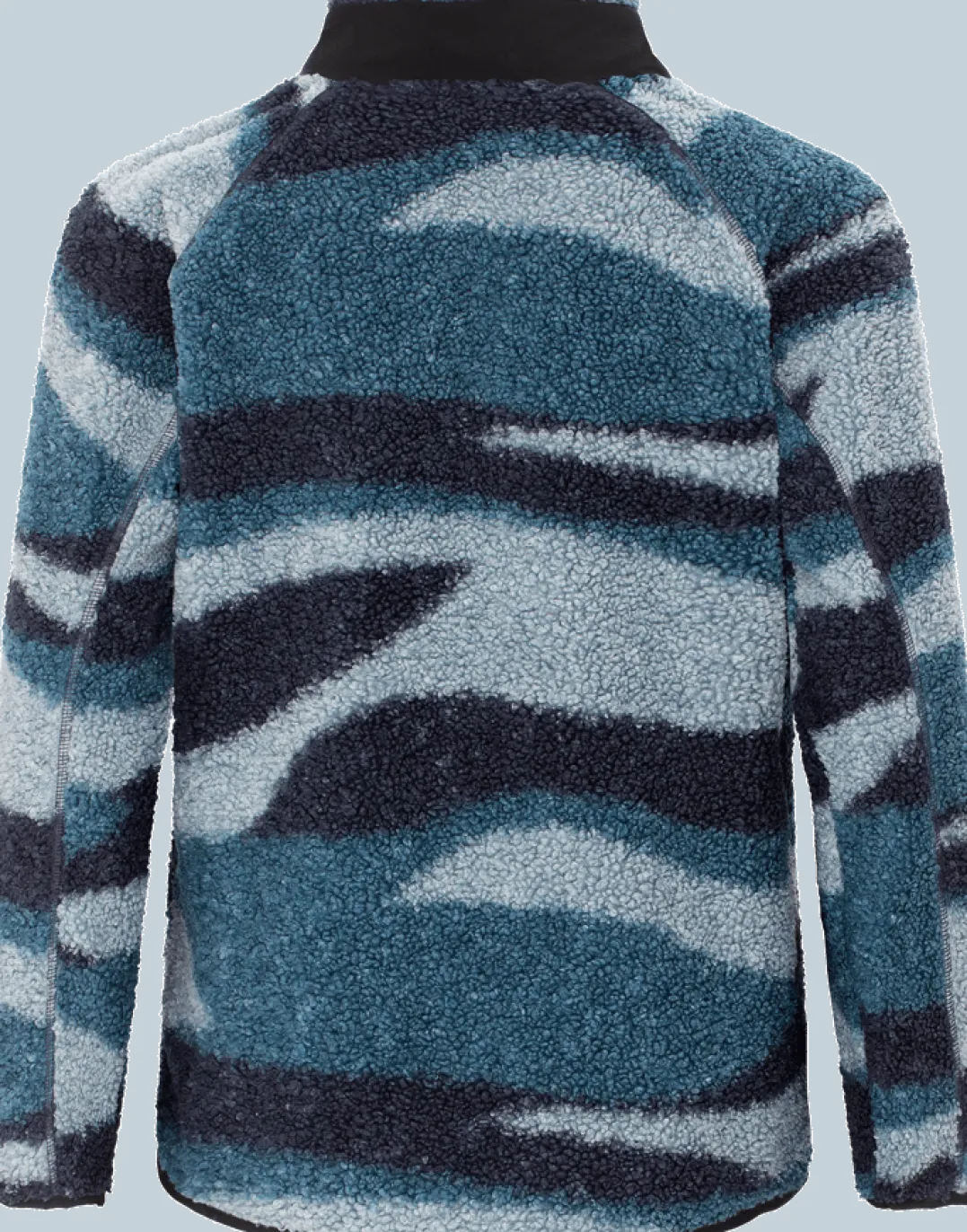 Urberg Printed Pile Fleece Jacket Jr Blue Aop