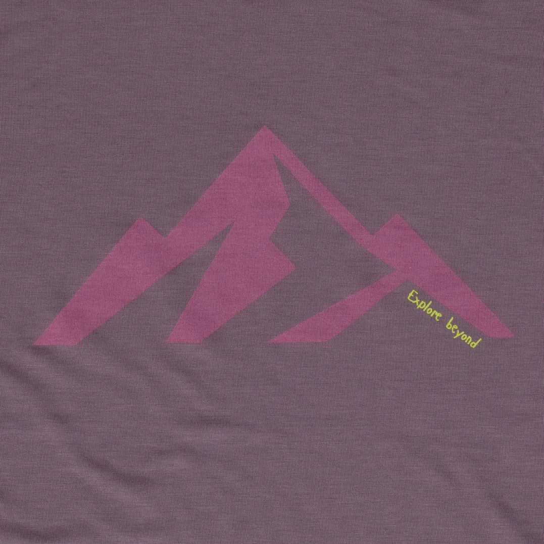 Urberg Printed Tree Tee Wmn Arctic Dusk