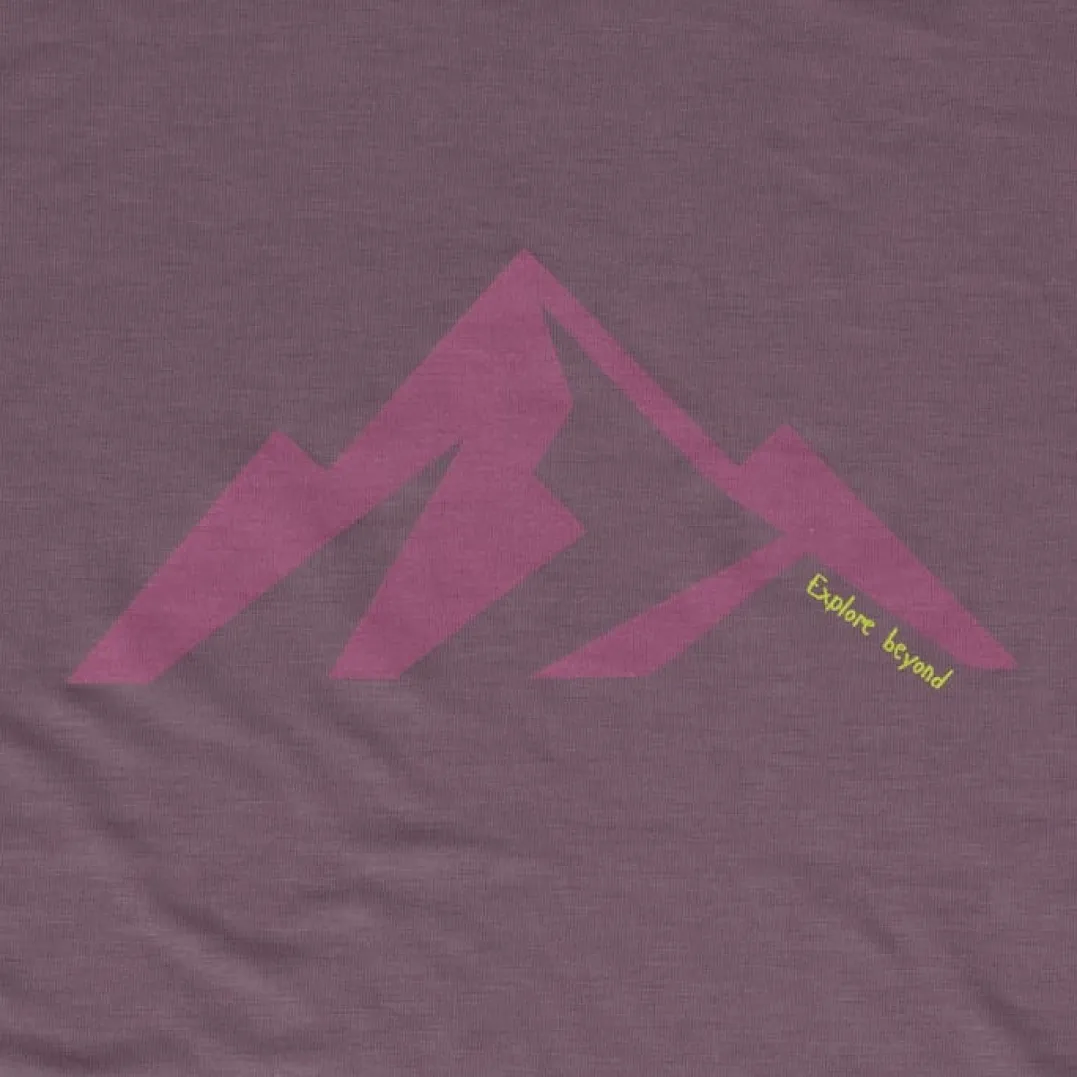 Urberg Printed Tree Tee Wmn Arctic Dusk