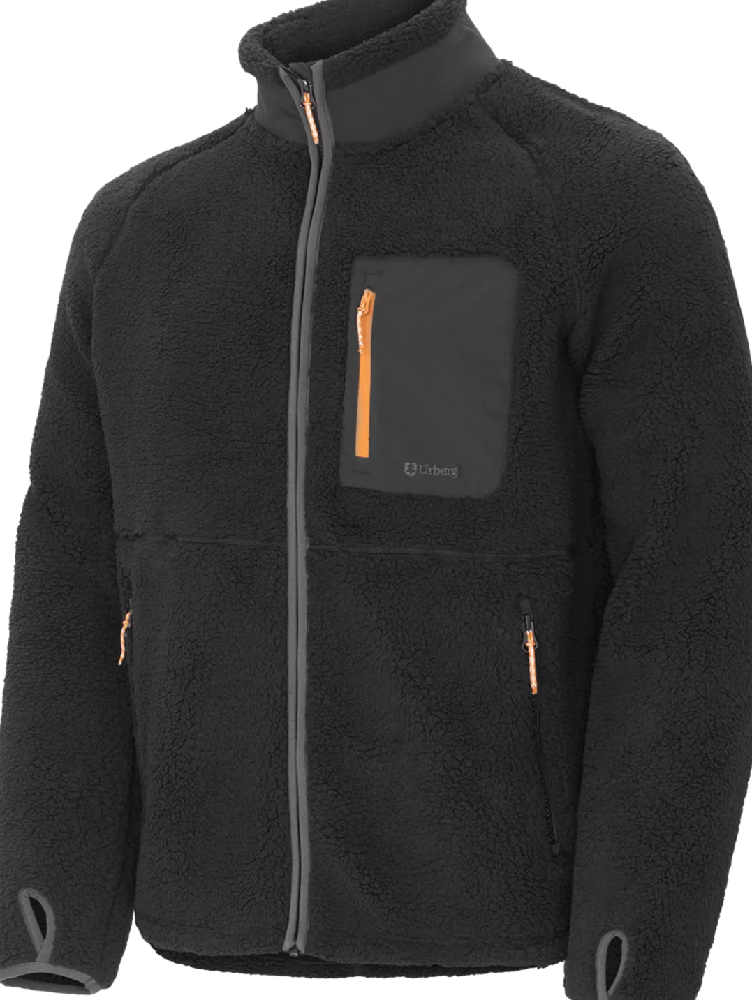Urberg Soft Pile Fleece Sweater Men Black Beauty