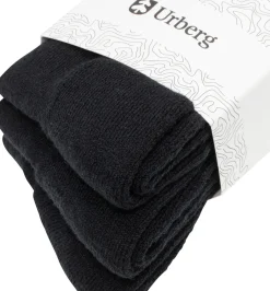 Urberg Thicker Every Day Merino Wool Sock 3p Adult Black Beauty