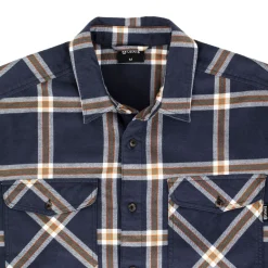 Urberg Two Pocket Flanell Shirt Men Blue Nights/deep Lichen Green