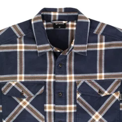 Urberg Two Pocket Flanell Shirt Men Blue Nights/deep Lichen Green