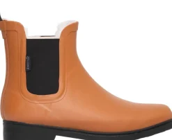 Urberg Womens Malme Rubber Fleece Boots Pumpkin Spice