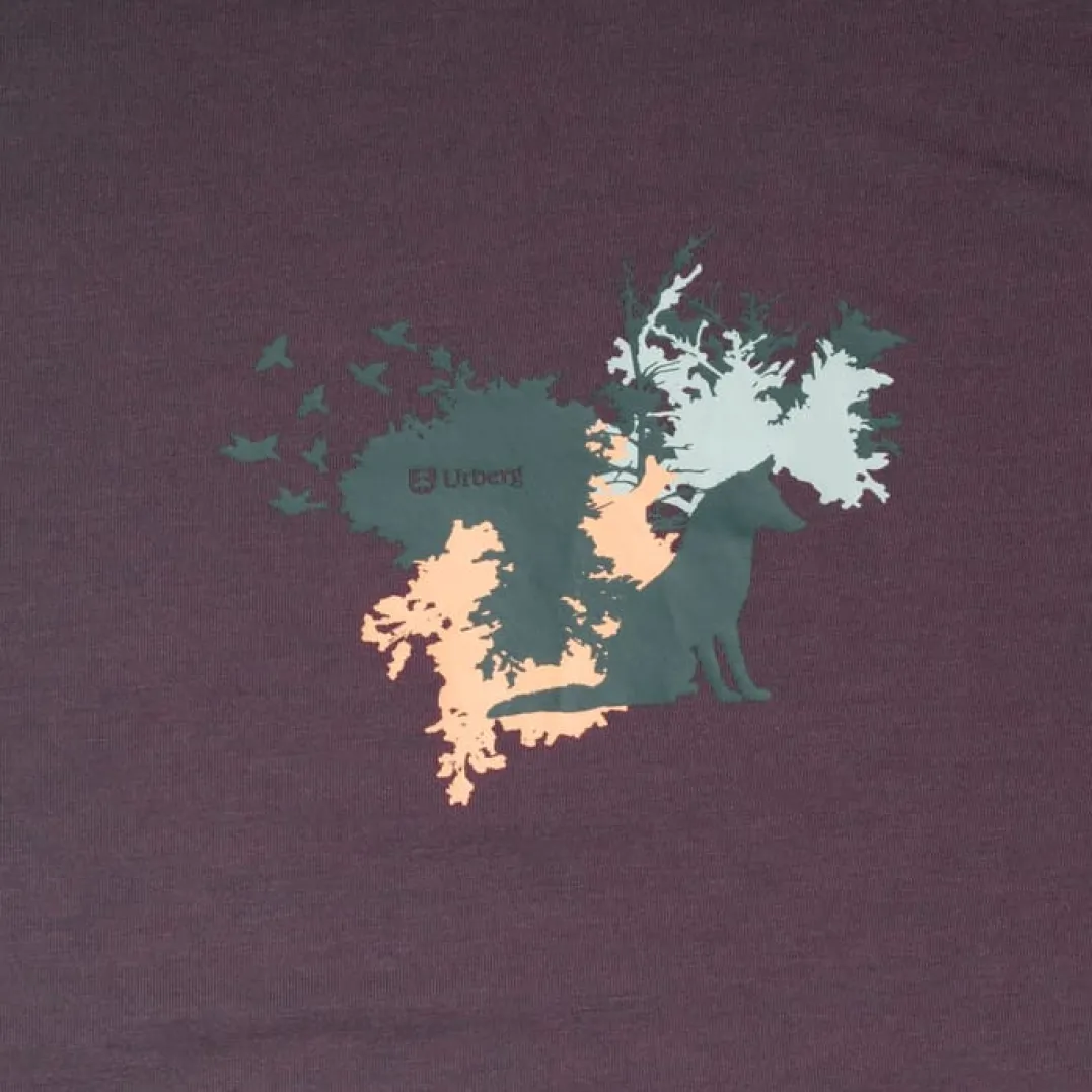 Urberg Women's Printed Tree Tee Huckleberry