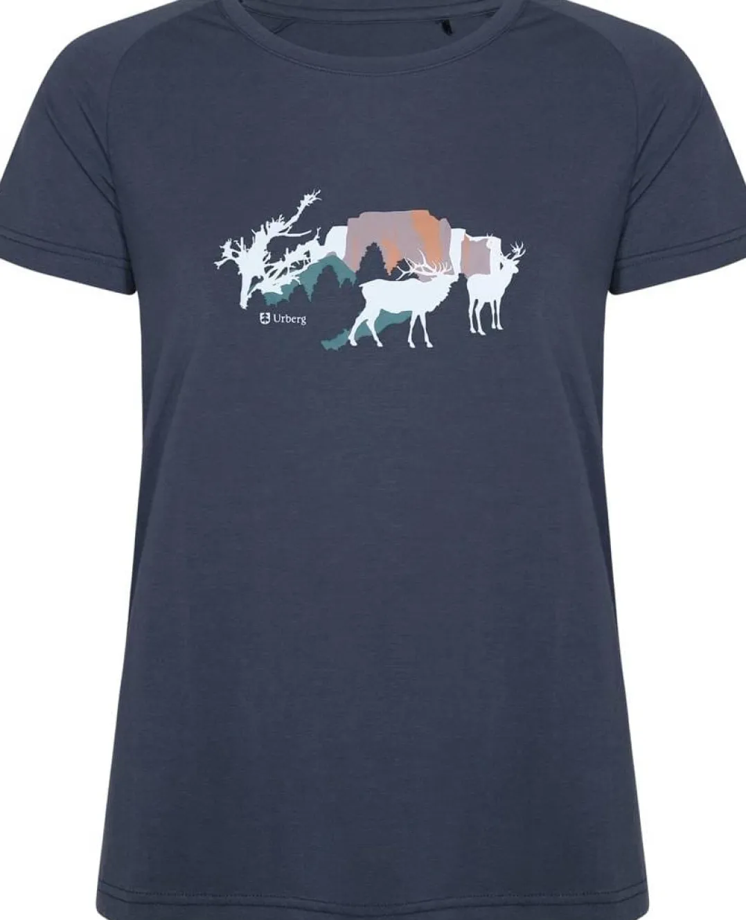 Urberg Women's Printed Tree Tee Blue Nights