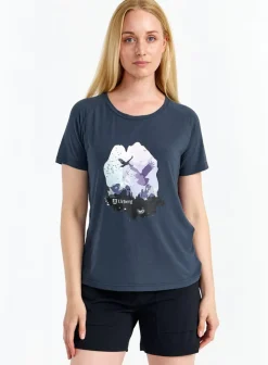 Urberg Women's Printed Tree Tee Blue Nights