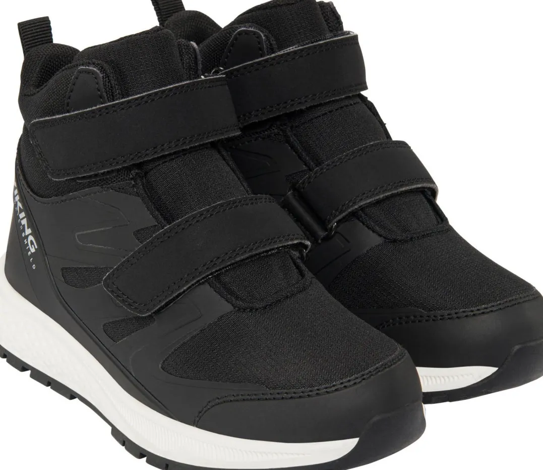 Viking Footwear Kids' Equip Mid Waterproof 2V Black