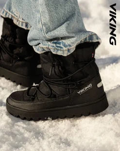Viking Footwear Snowflake Warm Wp Sl Black