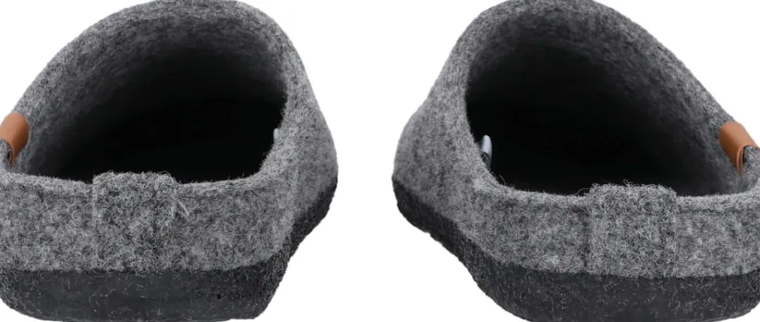 Whistler Tapai Uni Felt Slipper Dark Grey Melange