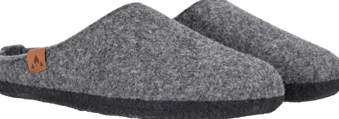 Whistler Tapai Uni Felt Slipper Dark Grey Melange
