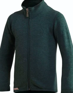 Woolpower Kids' Full Zip Jacket 400 Forest Green