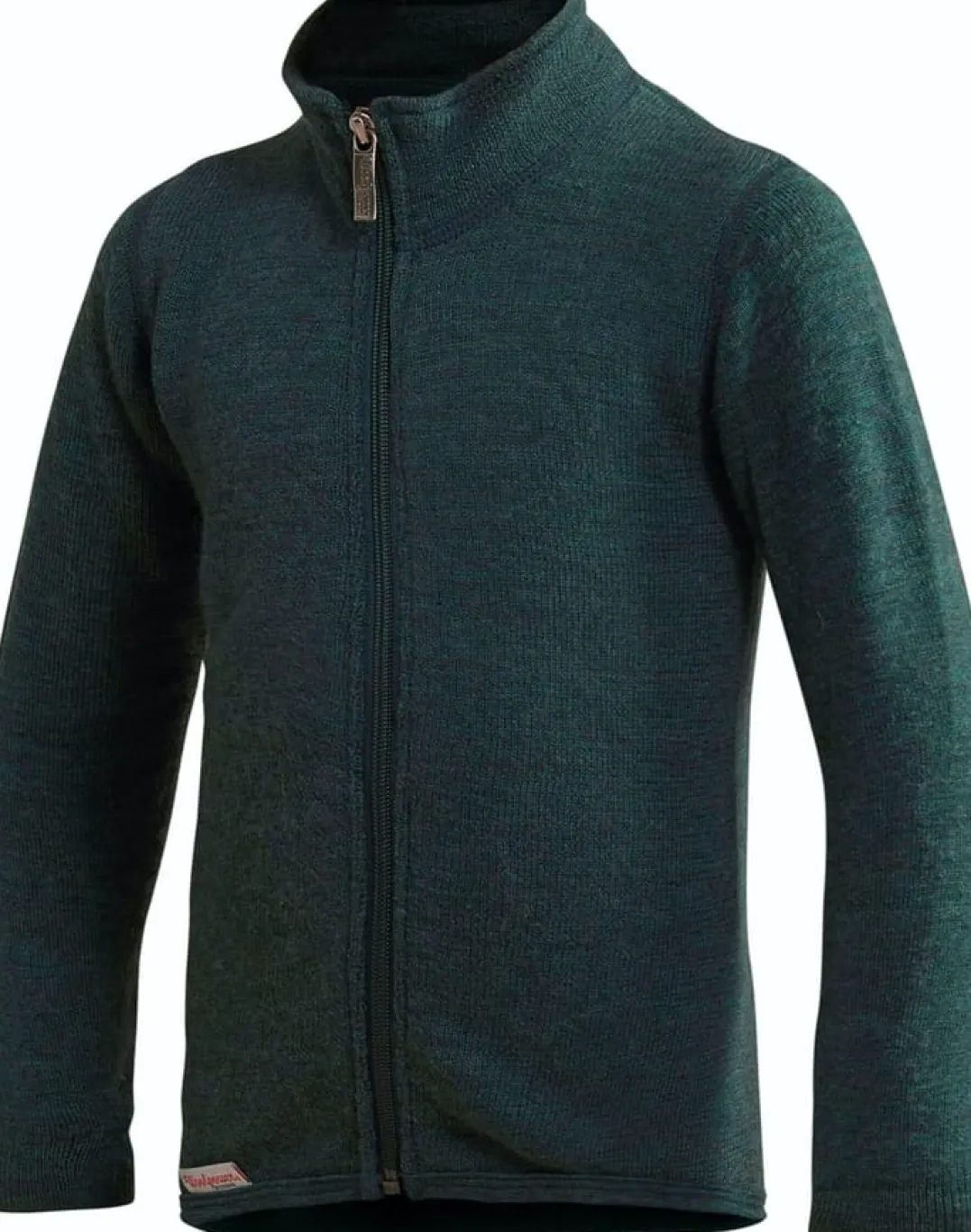 Woolpower Kids' Full Zip Jacket 400 Forest Green