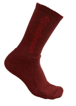 Woolpower Kids' Socks Logo 400 Rust Red