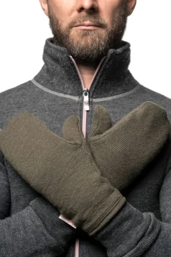 Woolpower Mittens 400 Pine Green