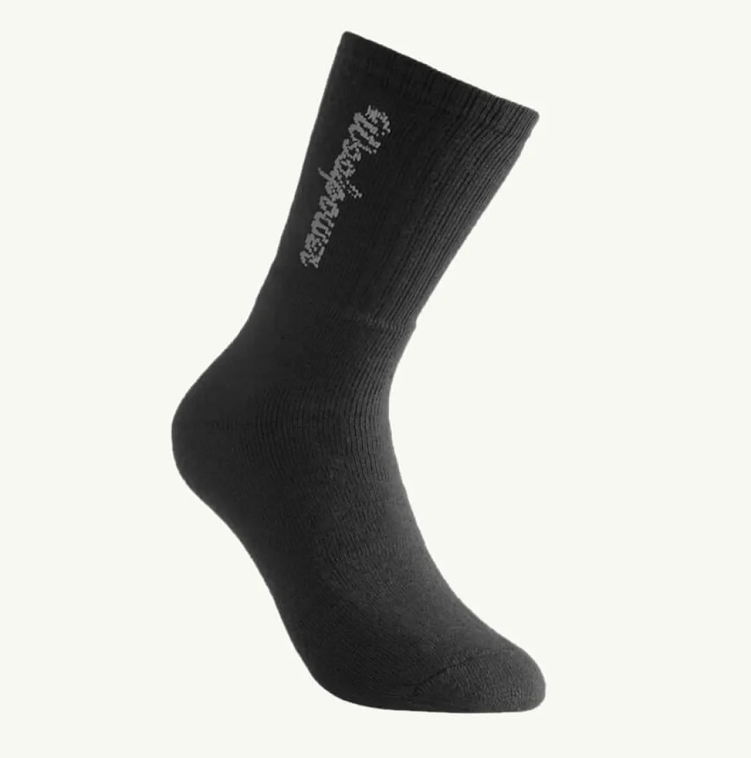 Woolpower Socks 2-Pack Logo 400 Classic Black