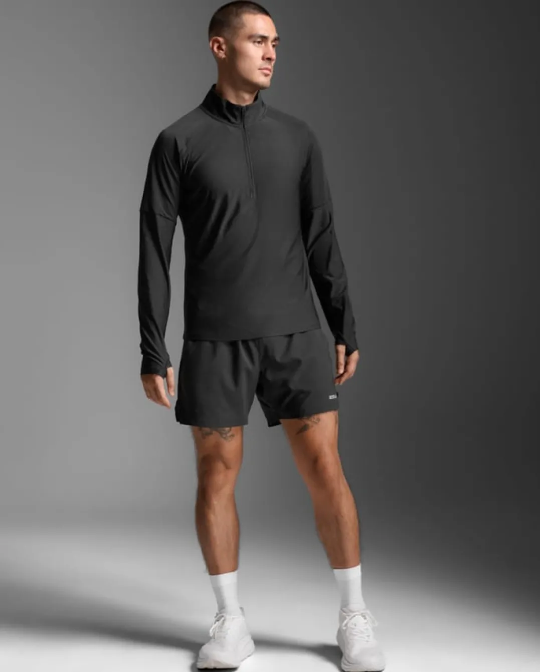 2XU Aero 1/2 Zip Black/silver Reflective